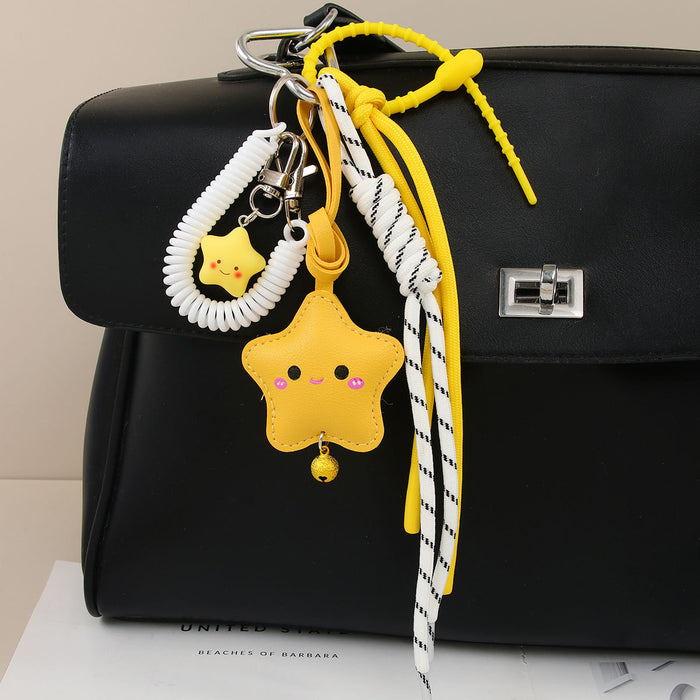 Wholesale Keychain Pendant Five-Pointed Star Braided Rope Bag Pendant