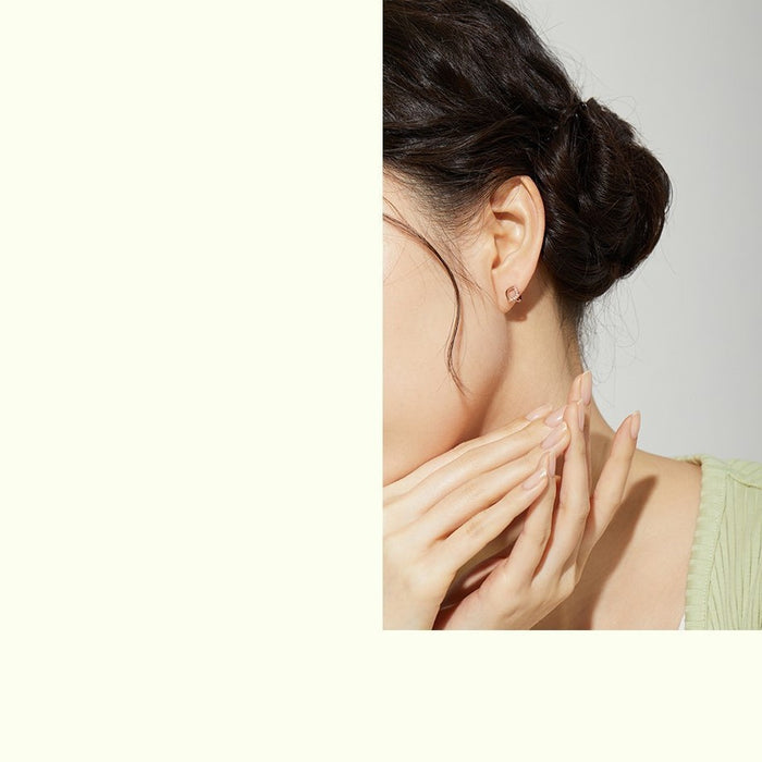 Wholesale New Rose Gold Simple, Fashionable, High End, Unique and Versatile Earrings, Earrings and Accessories