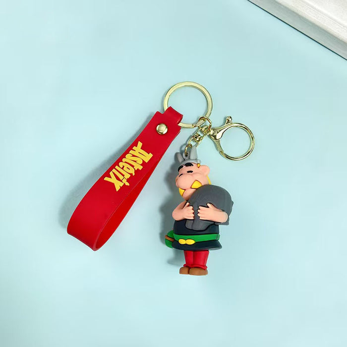 Wholesale Cute cartoon character keychain made of PVC material