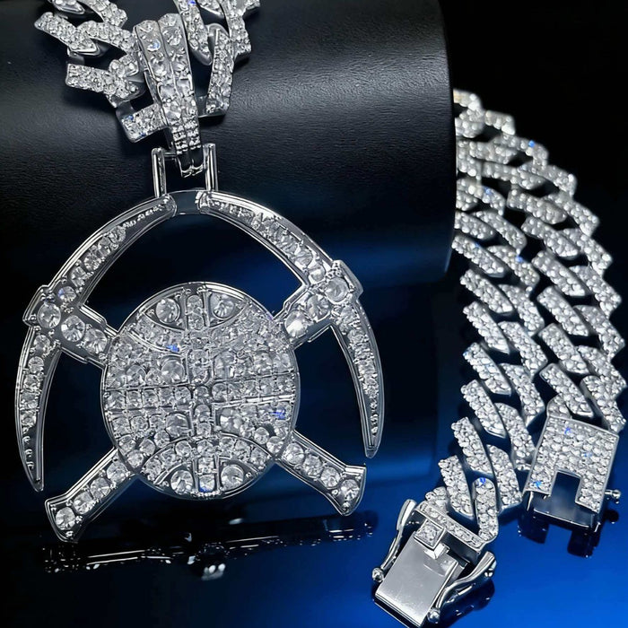 Wholesale Cuban Chain Diamond-Encrusted Necklace