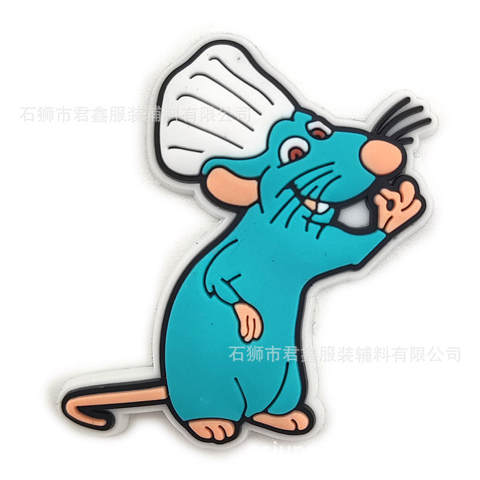 Wholesale 50pcs Buckle  Pvc Soft Glue DIY Accessories Shoes Charms