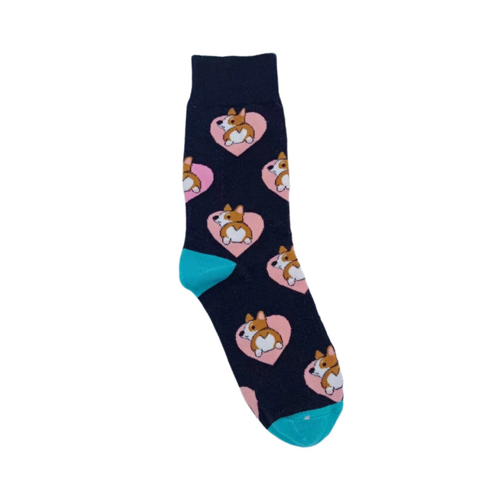 Wholesale Short-legged Corgi Cartoon Small Animal Socks JDC-SK-CG011