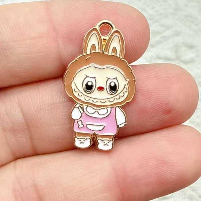 Wholesale 10pcs Anime Alloy Oil Drip DIY Earrings,  Bracelet,  Keychain,  Pendant