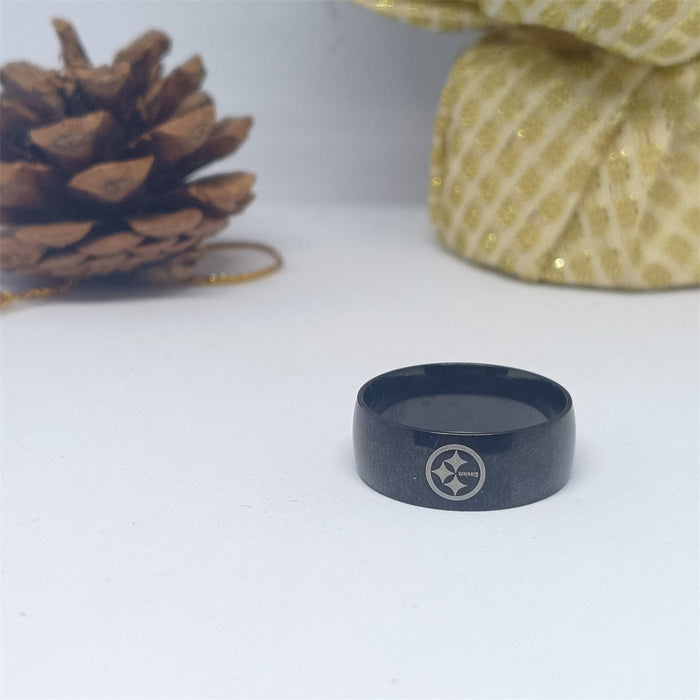 Wholesale American Super Rugby Team Stainless Steel Arc Ring T