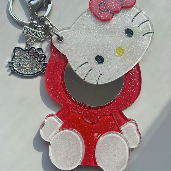 Wholesale Cute Cartoon Cat Mirror Keychain