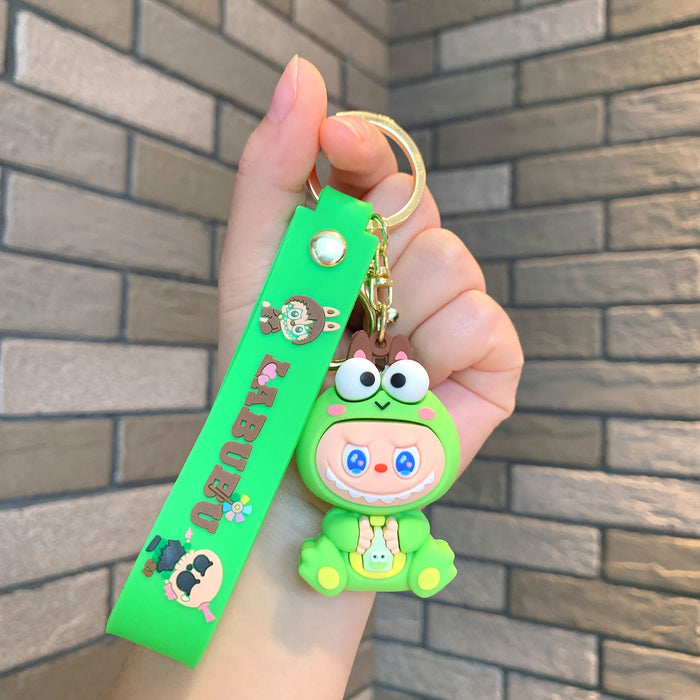 Wholesale Cartoon Keychain  Strawberry Bear Car Keychain