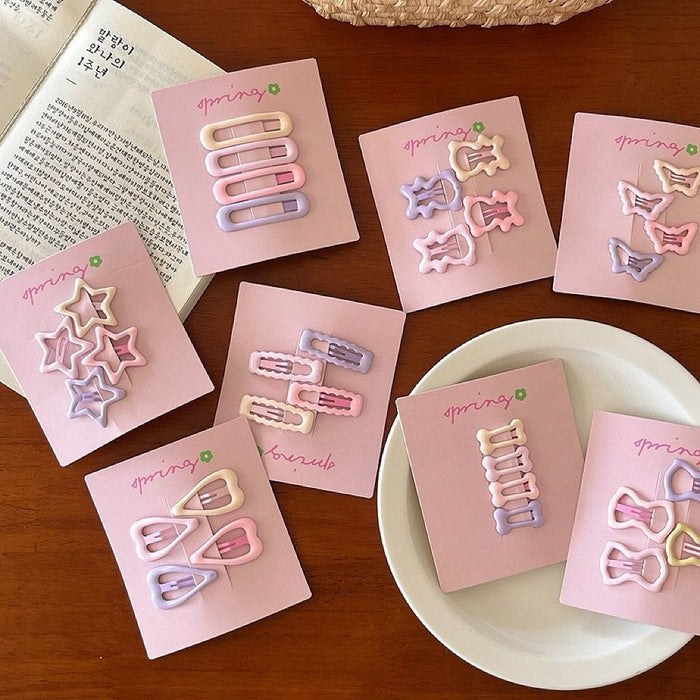 Wholesale Five-pointed star hair clip, hair clip, baby hair clip, bangs clip, children's alloy hair clip