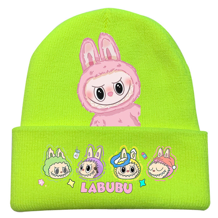 Wholesale   knitted hat autumn and winter new wool hat adult outdoor warm hat cross-border cartoon cold hat