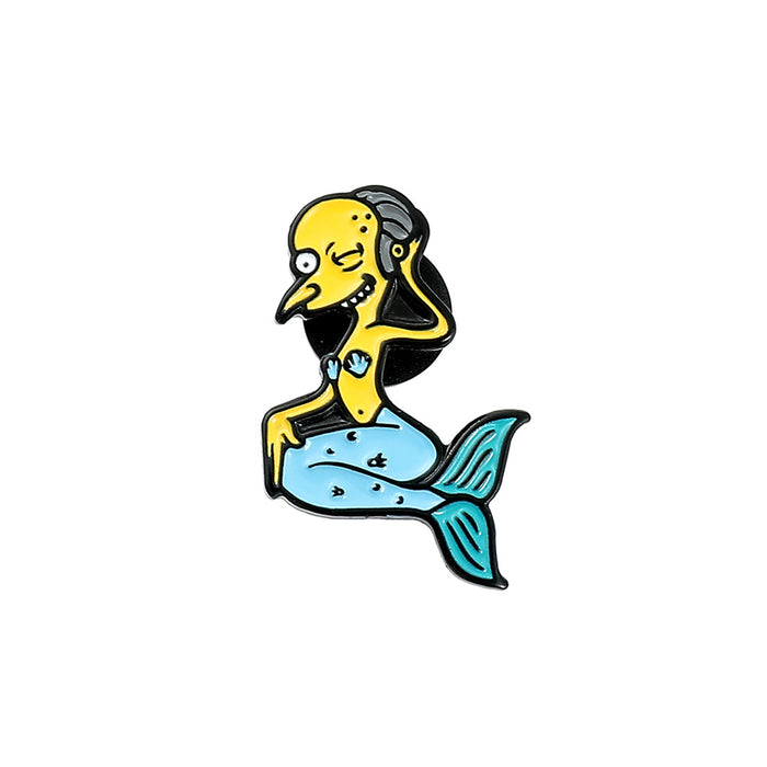 Wholesale Cartoon Simpsons Brooch Alloy Oil Dropping Badge Bag Clothes Accessories