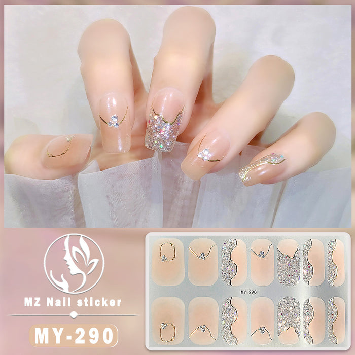 Wholesale 14 Pieces/sheet Butterfly Bake Free Gel Nails Kits Nail Stickers JDC-NS-ARS002