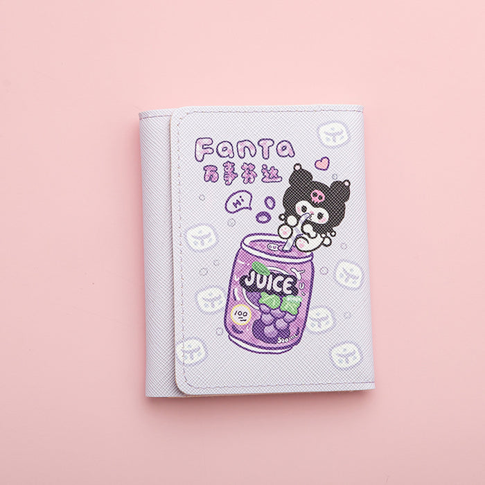 Wholesale Anime Cartoon PU Tri-fold Wallet with Multiple Card Slots Unisex Resale Ready