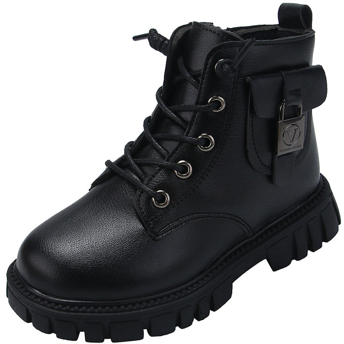 Wholesale A Pair/ Girls' Fashionable Short Boots Winter New Styles Versatile Martin Boots JDC-KS-SB001