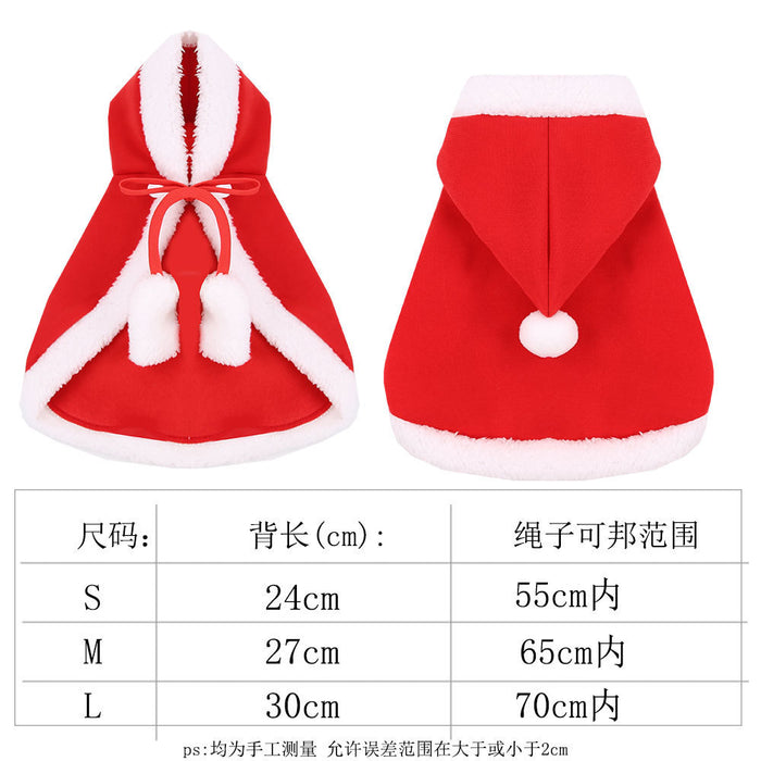 Wholesale Dogs Christmas Pet Supplies Clothes  Cotton Coat Autumn and Winter Elk Cat and Dog Clothes