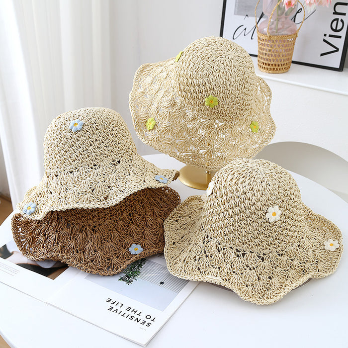 Wholesale New Bow Straw Hat with Elegant Style, Casual Hat, Basin Hat, Beach Hat, Sunshade and Sun Protection