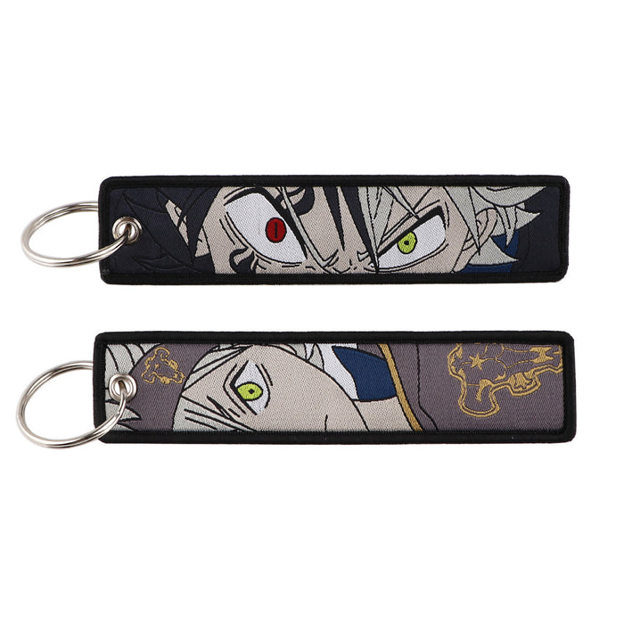 Wholesale Woven Label Keychain  Fabric Accessories Trendy Merchandise