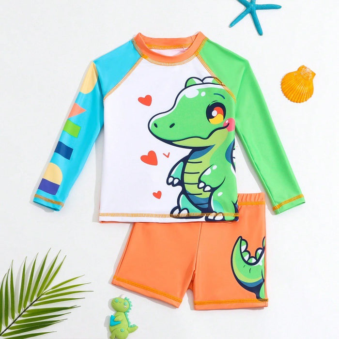 Wholesale New Children's Swimsuit Split Boys' Middle and Small Children's Cute Baby Boys' Swimsuit Boys' Baby Swimsuit