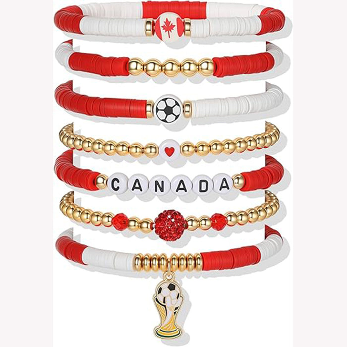 Wholesale 2pcs World Cup Bracelets from Various Countries