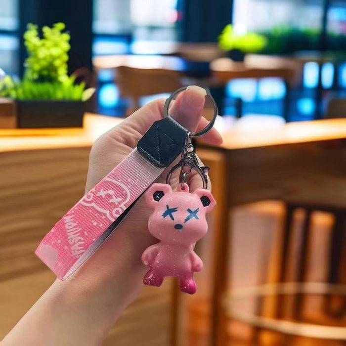 Wholesale Keychain Doll Pendant PVC Cute Cartoon Couple Bag Pendant Chain