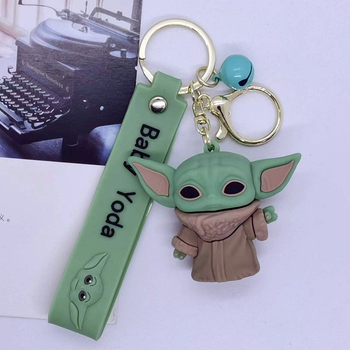 Wholesale Animation Cartoon alien Baby Doll Keychain Pendant Bag Gift