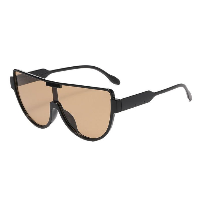 Wholesale Fashionable large frame integrated lens sunglasses, sunglasses trend