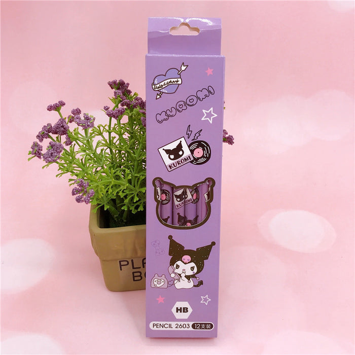 Wholesale Cartoon 12 Pieces Box Wooden Pencil JDC-PC-YaLL001