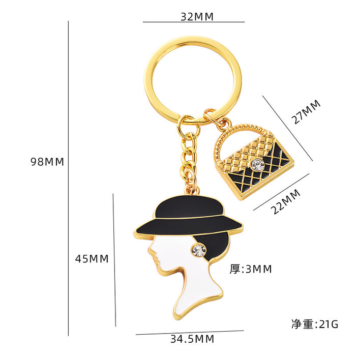 Wholesale Gift Mother's Day Keychain Pendant Customized Creative Gift Love Metal Keychain