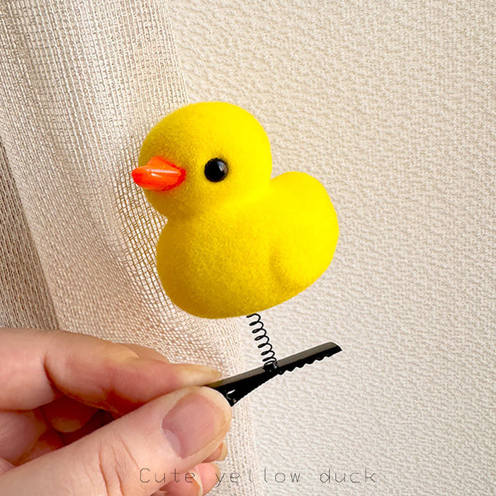 Wholesale Yellow Duck Hairpin Spring Clip Cute Children' s Hair Clips