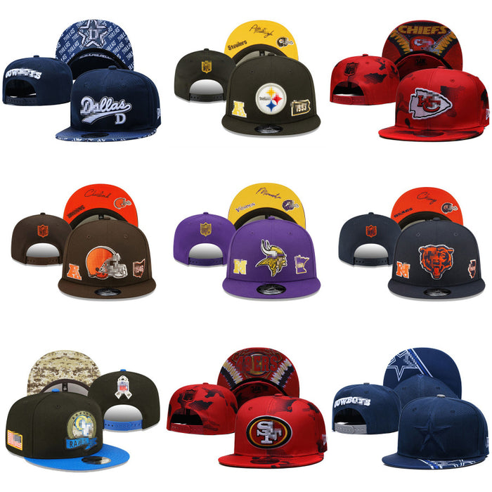 Wholesale Rugby sun hat embroidery outdoor sun protection flat brim hat all-match