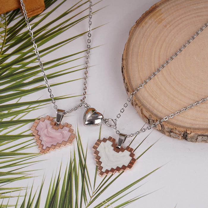 Wholesale Necklace men's and women's magnetic suction fashionable niche versatile pendant