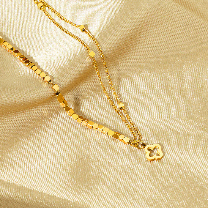 Wholesale Summer Simple Silver  Bracelet Style Light Luxury Niche Titanium Steel Anklet