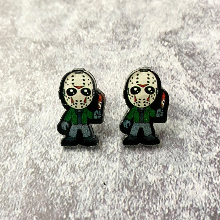Wholesale  acrylic earrings horror movie characters holiday gift earrings