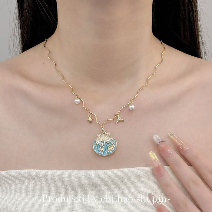 Wholesale Beaded stacking necklace Bohemian clavicle chain accessories