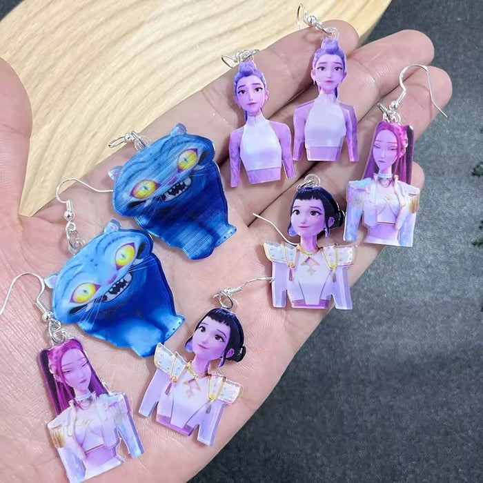 Wholesale Kpop Tiger Acrylic Pendant  Earring