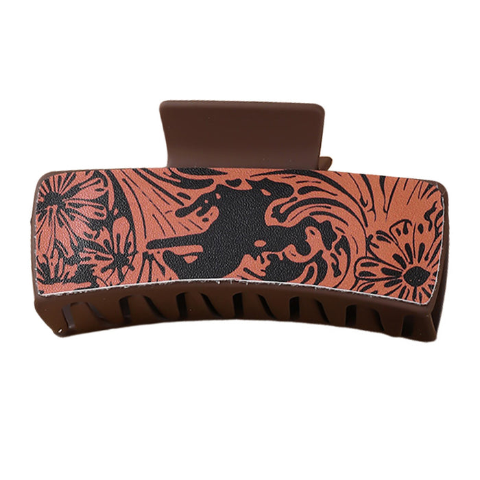 Wholesale multi-color red and black vortex flower square Hair Clips