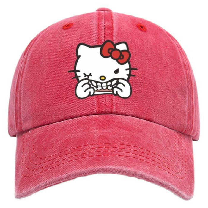 Wholesale Washed cotton printed hat for vintage baseball cap, soft top sun hat