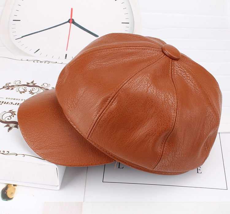 Wholesale Spring and Autumn All-match Beret Retro Flat Top Sun Hat Face Small Black Painter Hat Fashion Hat JDC-FH-DG004