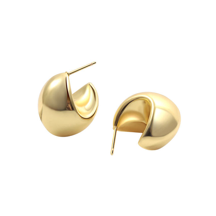 Wholesale Copper Plated 18K Gold Earrings JDC-ES-MeiY007