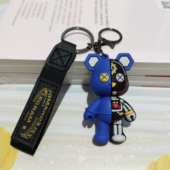 Wholesale Cartoon Mechanical Bear Keychain Pendant Cute Doll Bag Hanger Car Hanger