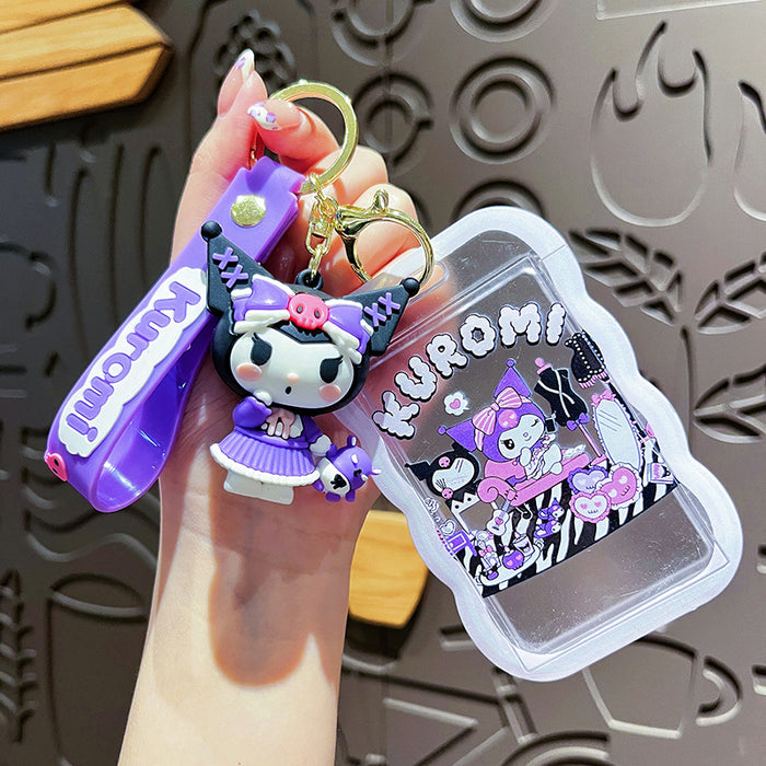 Wholesale Creative Card Set Keychain Cute Cartoon Keychain Student Bag Pendant