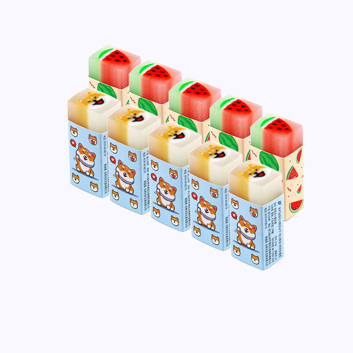Wholesale Slice eraser creative cartoon fragrance art painting eraser