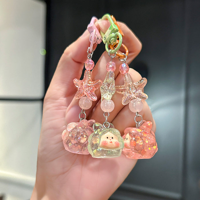 Wholesale Handmade Beaded Mobile Phone Chain Niche Jewelry Pendant  Best Friend Camera Bag Key Chain