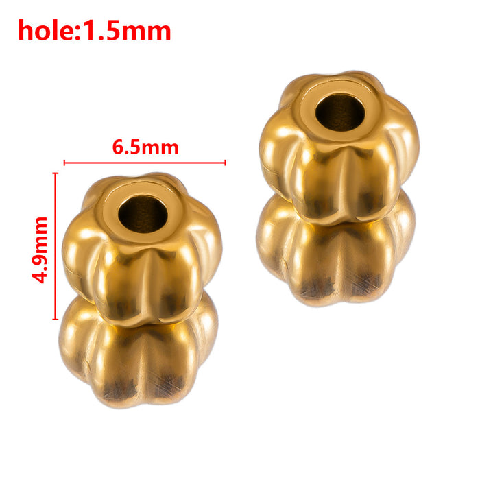 Wholesale Stainless steel hole bead lantern hole bead angular scattered bead separated bead handmade DIY bracelet bracelet bracelet bracelet bracelet