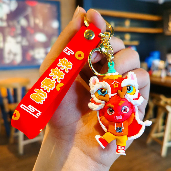 Wholesale Cartoon Doll Silicone Keychain JDC-KC-Tingm257