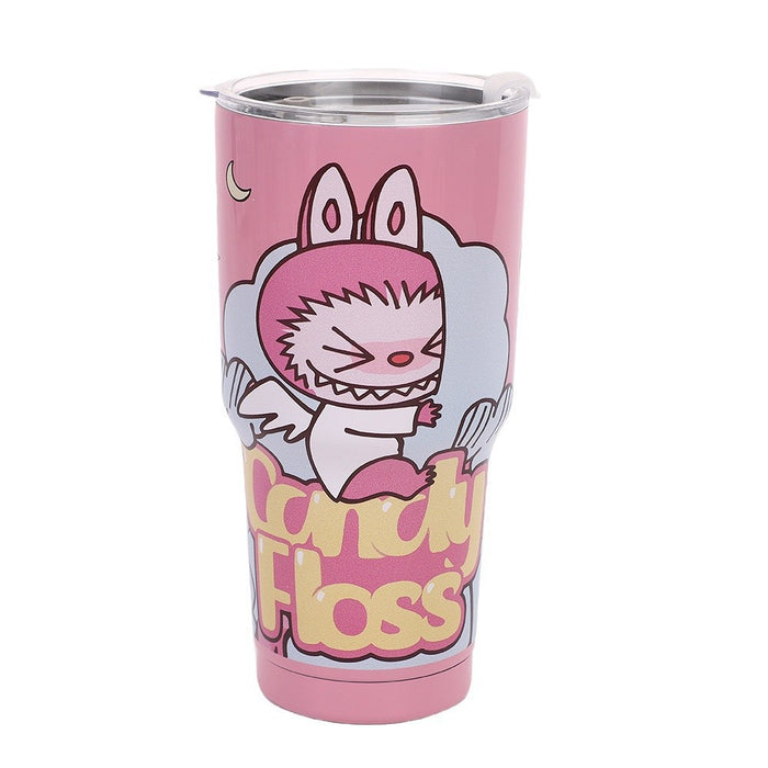 Wholesale Printing Cartoon Thermos American Coffee Cup ins High Color Suction Cup