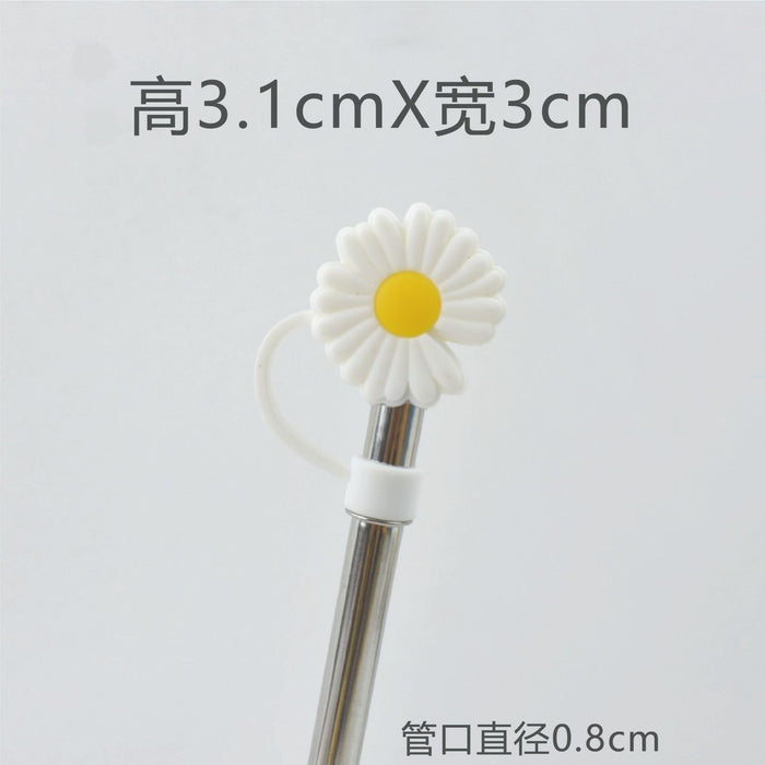 Wholesale 8mm Large Diameter Straw Cap Dropping PVC Straw Dust Cap Universal Straw Dust Stopper
