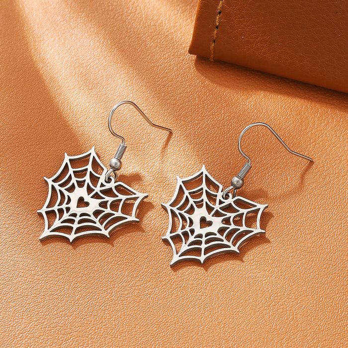 Wholesale Funny little devil mysterious skull titanium steel earrings personality stainless steel earrings