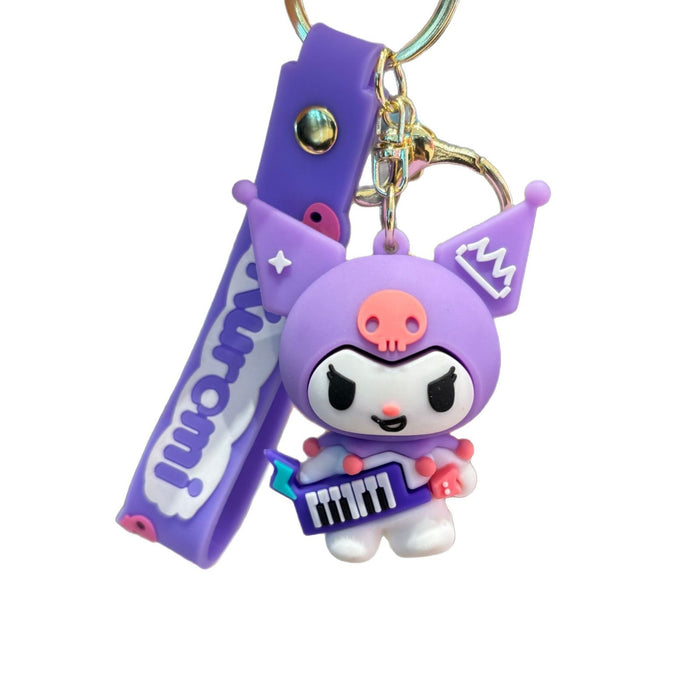 Wholesale Music keychain pvc doll pendant