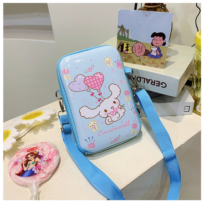 Wholesale New zero wallet hard shell box bag, cute girl crossbody bag, outdoor leisure phone bag, parent-child children's bag