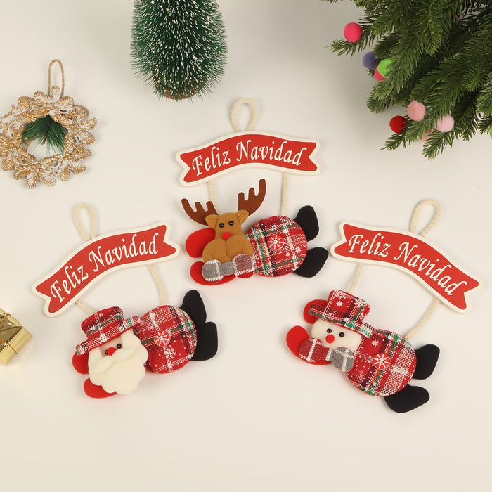 Wholesale Fabric  brand pendant decorations pendant holiday scene decoration pendant