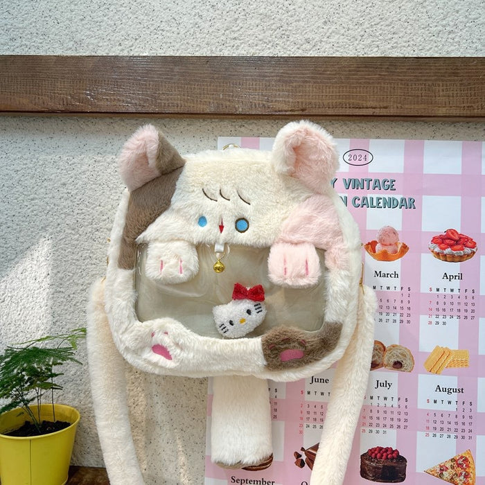 Wholesale PP cotton cute backpack cartoon character backpack  transparent bag